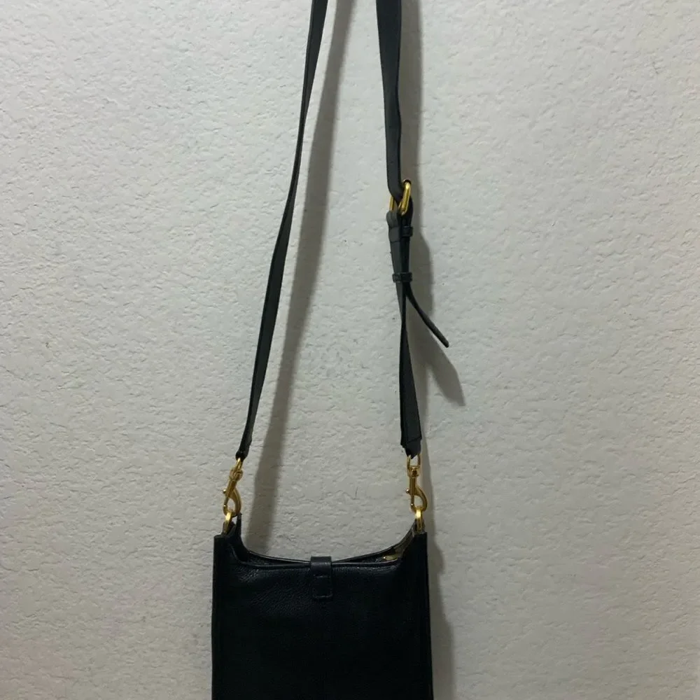 Rebecca Minkoff Small Leather Crossbody Bag in Black
